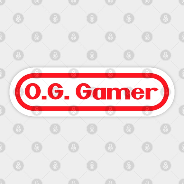 OG Video Gamer Sticker by PopCultureShirts